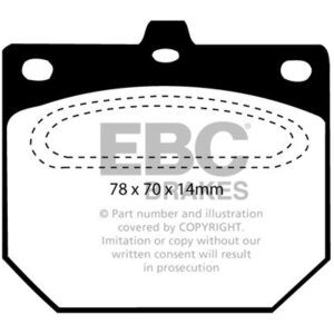 EBC Ultimax sprednje zavorne ploščice za Nissan Pick UP