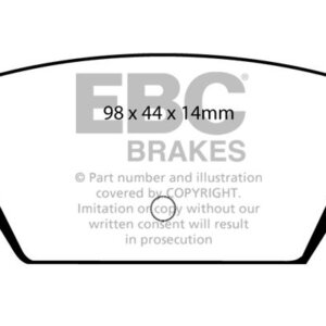 EBC Ultimax zadnje zavorne ploščice za Mitsubishi Galant, Mitsubishi Lancer