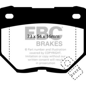 EBC Bluestuff NDX zadnje zavorne ploščice za Subaru Impreza, Nissan 300ZX