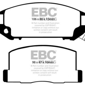 EBC Ultimax zadnje zavorne ploščice za Toyota MR2