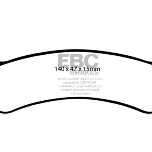 EBC Greenstuff 6000 zadnje zavorne ploščice za Jeep Grand Cherokee