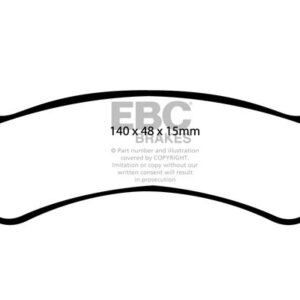 EBC Greenstuff 6000 zadnje zavorne ploščice za Jeep Grand Cherokee