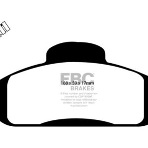 EBC Greenstuff 6000 sprednje zavorne ploščice za Mercedes-Benz M-Class