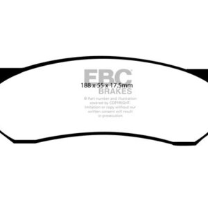 EBC Greenstuff 6000 sprednje zavorne ploščice za Ford F-150, Dodge RAM 2500