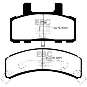 EBC Greenstuff 6000 sprednje zavorne ploščice za Chevrolet Tahoe, Dodge RAM