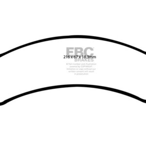 EBC Greenstuff 6000 sprednje zavorne ploščice za Cadillac DeVille, Cadillac DTS