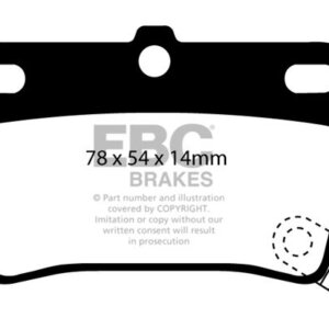 EBC Greenstuff 6000 zadnje zavorne ploščice za Toyota RAV4