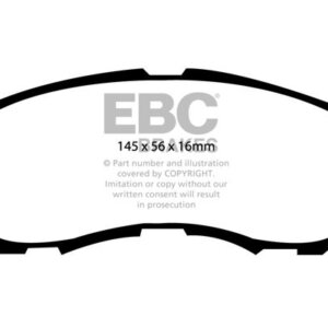 EBC Greenstuff 6000 sprednje zavorne ploščice za Jeep Compass, Mitsubishi Grandis