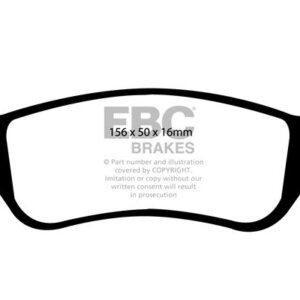 EBC Greenstuff 6000 zadnje zavorne ploščice za Jeep Cherokee, Chrysler Voyager
