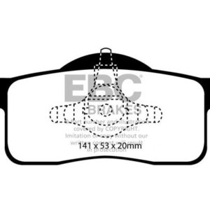 EBC Greenstuff 6000 zadnje zavorne ploščice za Ford Expedition, Lincoln Navigator