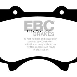 EBC Greenstuff 6000 sprednje zavorne ploščice za Toyota Land Cruiser, Mitsubishi Pajero