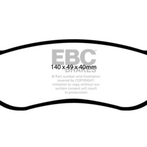 EBC Greenstuff 6000 zadnje zavorne ploščice za Jeep Cherokee, Jeep Wrangler