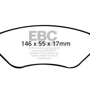 EBC Greenstuff 6000 zadnje zavorne ploščice za Ford Maverick, Mazda Tribute