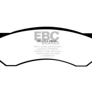 EBC Greenstuff 6000 zadnje zavorne ploščice za Dodge RAM