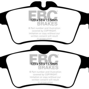 EBC Greenstuff 6000 zadnje zavorne ploščice za Ford C-Max, Renault Megane