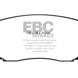 EBC Greenstuff 6000 sprednje zavorne ploščice za Mazda CX-9, Mazda CX-7
