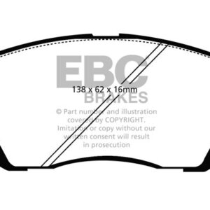 EBC Greenstuff 6000 sprednje zavorne ploščice za Kia Carens, Hyundai Kona