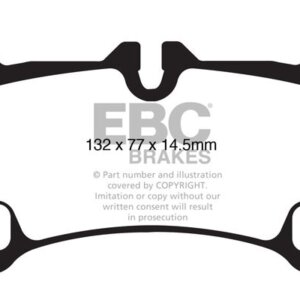 EBC Greenstuff 6000 zadnje zavorne ploščice za VW Touareg, Porsche Cayenne