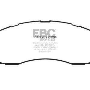 EBC Greenstuff 6000 sprednje zavorne ploščice za RAM 2500, RAM 3500