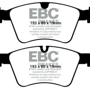 EBC Greenstuff 6000 sprednje zavorne ploščice za Mercedes-Benz GL, Mercedes-Benz M-Class