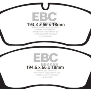 EBC Greenstuff 6000 sprednje zavorne ploščice za Jeep Grand Cherokee, Mercedes-Benz GLE Coupe
