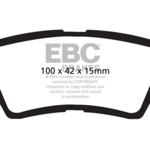 EBC Greenstuff 6000 zadnje zavorne ploščice za Hyundai i30, Kia Carens