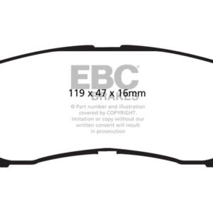 EBC Greenstuff 6000 zadnje zavorne ploščice za Hyundai Santa FE