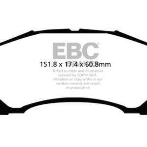 EBC Greenstuff 6000 sprednje zavorne ploščice za Isuzu D-Max