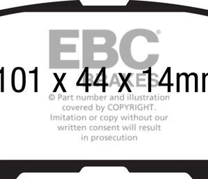 EBC Greenstuff 6000 zadnje zavorne ploščice za Mitsubishi Outlander, Mazda 6