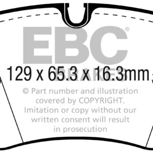 EBC Greenstuff 6000 zadnje zavorne ploščice za Audi A7, VW Touareg