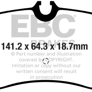 EBC Greenstuff 6000 zadnje zavorne ploščice za VW Crafter, VW Amarok