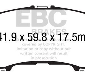 EBC Greenstuff 6000 sprednje zavorne ploščice za Renault Kadjar, Nissan Qashqai