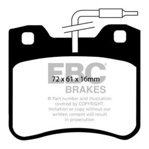 EBC Ultimax sprednje zavorne ploščice za Peugeot 106, Citroën Saxo