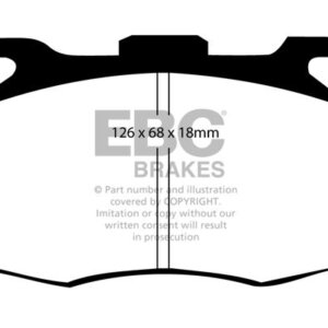 EBC Greenstuff 6000 sprednje zavorne ploščice za Land Rover 110/127, Land Rover Defender