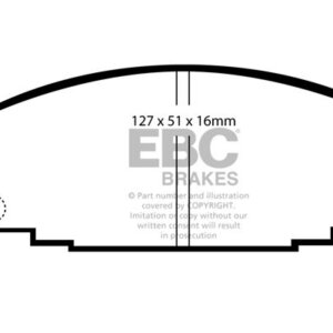 EBC Greenstuff 6000 sprednje zavorne ploščice za Opel Frontera