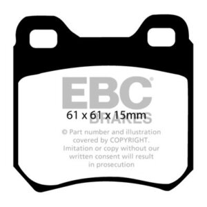 EBC Ultimax zadnje zavorne ploščice za Vauxhall Carlton, Opel Kikinda
