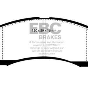 EBC Greenstuff 6000 sprednje zavorne ploščice za Mitsubishi Delica, Mitsubishi Galant