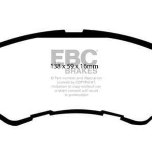 EBC Greenstuff 6000 sprednje zavorne ploščice za Isuzu Trooper, Opel Frontera