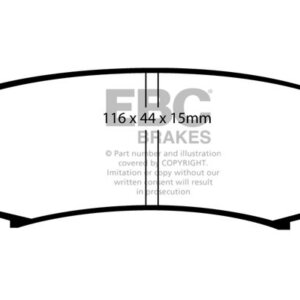 EBC Greenstuff 6000 zadnje zavorne ploščice za Toyota Land Cruiser, Mazda 6