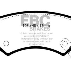 EBC Ultimax sprednje zavorne ploščice za Subaru Justy