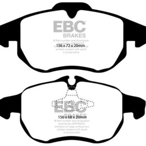 EBC Orangestuff sprednje zavorne ploščice za Cadillac BLS, Opel Signum