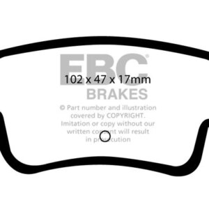 EBC Orangestuff zadnje zavorne ploščice za Abarth Grande Punto, FIAT Punto