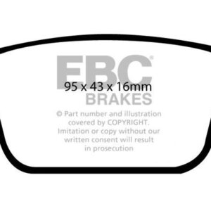 EBC Orangestuff zadnje zavorne ploščice za Ford Fusion, Ford Scorpio