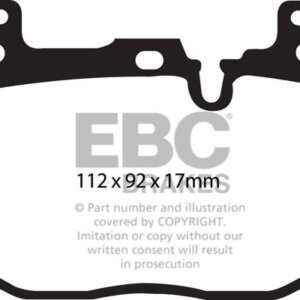 EBC Orangestuff sprednje zavorne ploščice za BMW 1, BMW 4