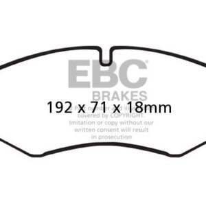 EBC Ultimax sprednje zavorne ploščice za Land Rover Range Rover, Land Rover Range Rover Sport
