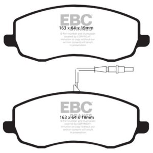 EBC Ultimax sprednje zavorne ploščice za FIAT Ulysse, Citroën C8
