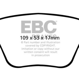 EBC Ultimax zadnje zavorne ploščice za Skoda Octavia, VW Beetle