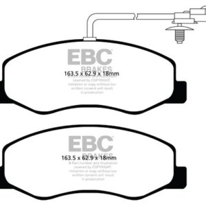 EBC Ultimax zadnje zavorne ploščice za Nissan NV400, Opel Movano