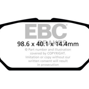 EBC Ultimax zadnje zavorne ploščice za Suzuki S-Cross, Suzuki Vitara