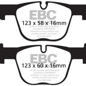 EBC Ultimax zadnje zavorne ploščice za BMW 4, BMW M3